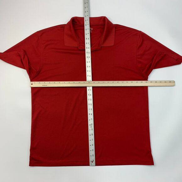 PGA Tour Golf Polo Shirt Mens 2XL XXL Red Side Vent Performance Sweat Wicking - Picture 6 of 11